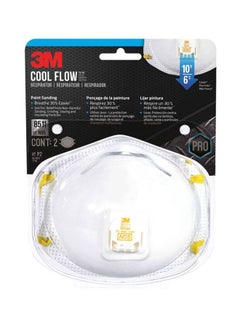 3M Cool Flow Respirator White  - Image 2