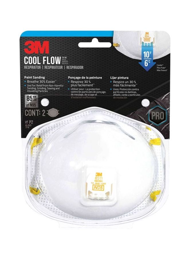 3M - Cool Flow Respirator White - Image 1