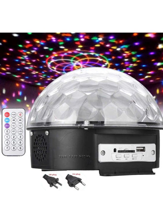 بيوينتي مصباح إضاءة المسرح LED بتصميم كرة كريستالية سحرية مزود بمشغل MP3، منفذ USB/ بطاقة SD/ خاصية البلوتوث أسود 16x19سم - Image 3