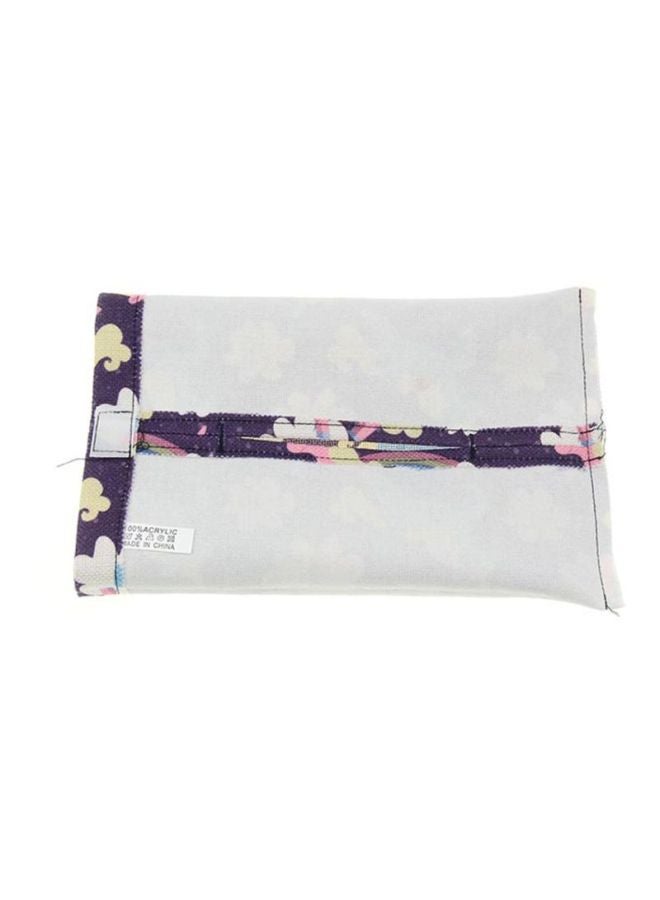 Sharpdo Printed Design Tissue Storage Box Purple/Blue/Yellow 25x17.5cm - Image 5