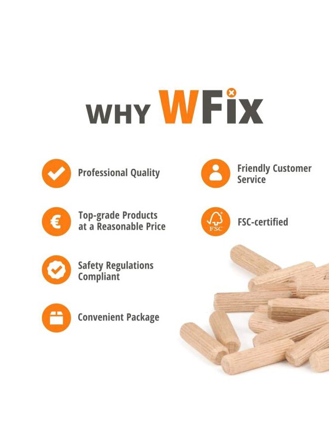 BOSCH 50-Piece Dowel Pin Set Beige 6x30mm - Image 5