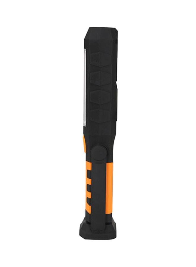 Voberry COB LED Magnet Flashlight With Hook Folding Torch Black/Orange 22x5x4cm  - Image 3