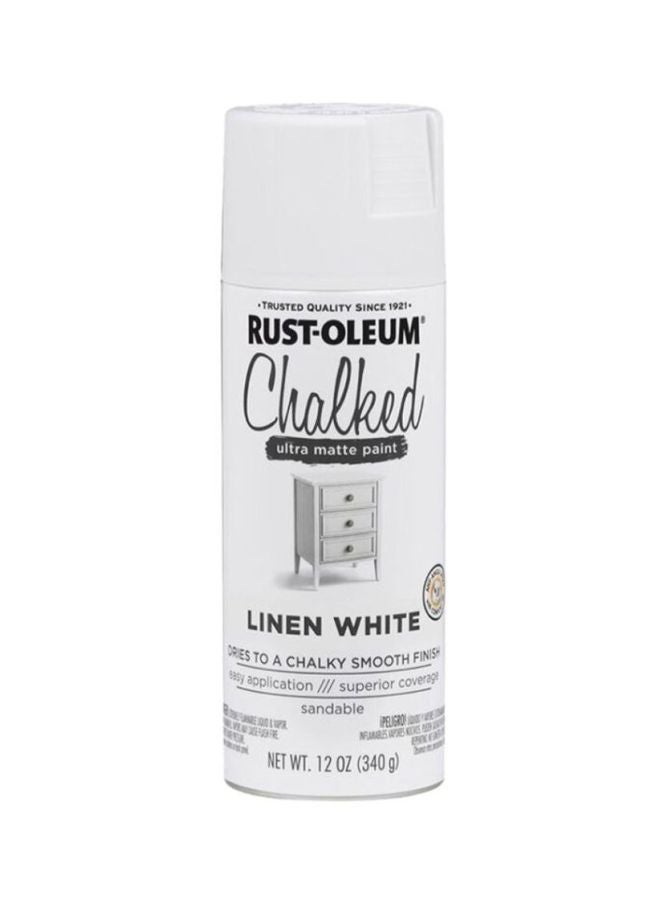 RUST-OLEUM Chalked Ultra Matte Paint Linen White 340grams - Image 1