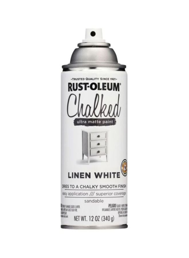 RUST-OLEUM Chalked Ultra Matte Paint Linen White 340grams - Image 2