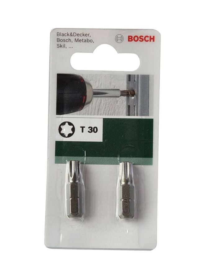 BOSCH - 2-Piece T30 Bit Silver - Image 1