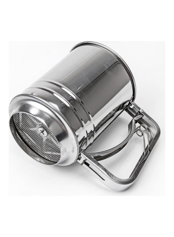 Beauenty Semi-Automatic Hand Held Flour Sifter Silver - Image 2