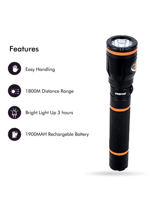 جيباس مصباح يدوي LED قابل للشحن أبيض 152مم  - Image 2