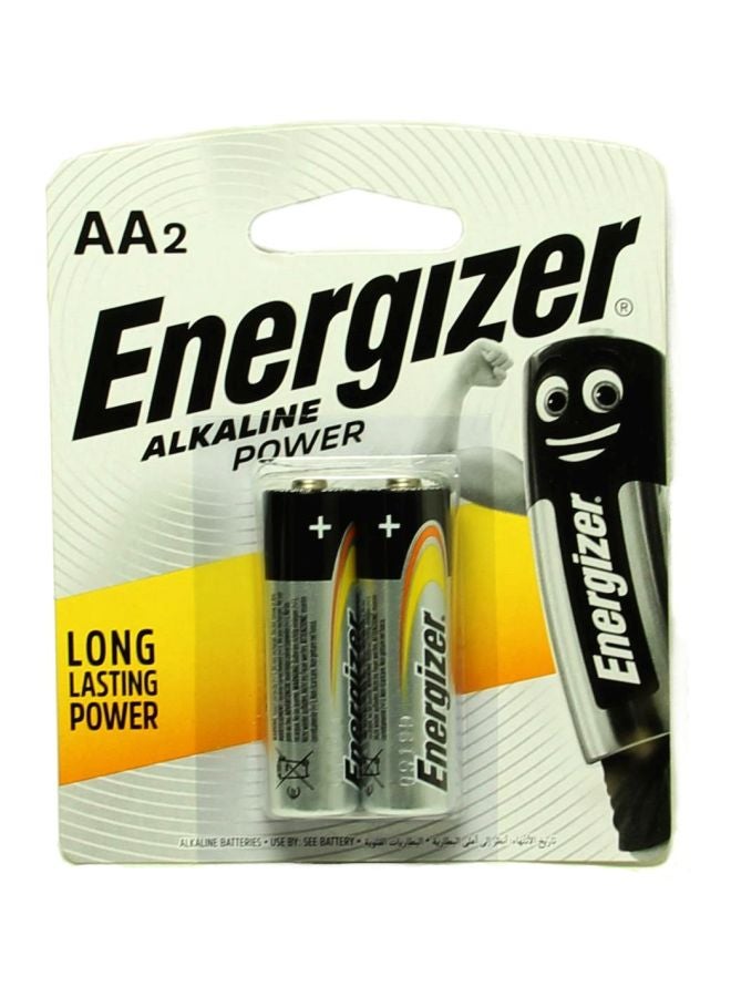 Energizer 2-Piece AA Household Batteries Silver/Black - Image 2