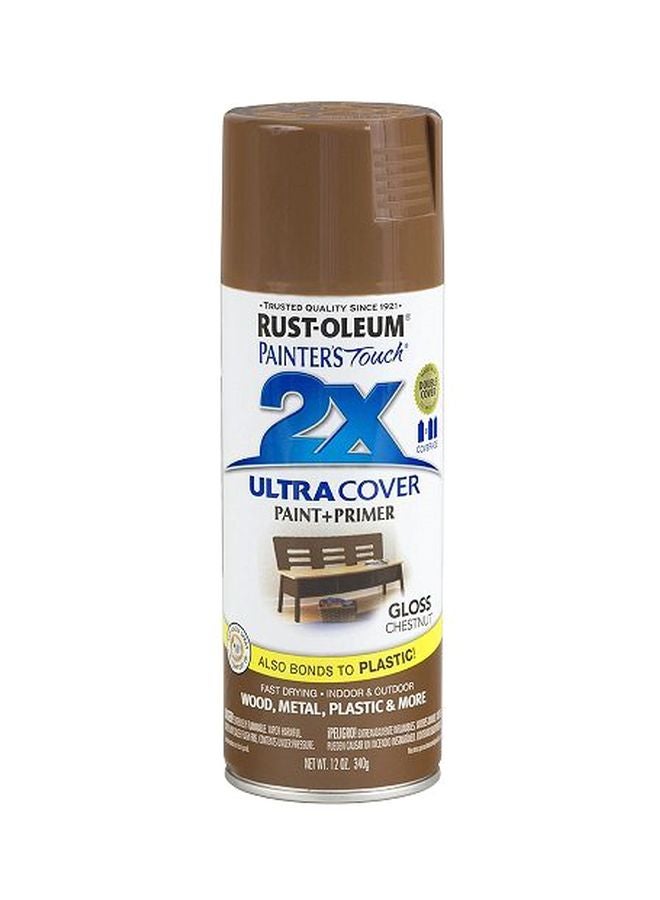RUST-OLEUM Painter’s Touch Ultra Cover Gloss Spray Gloss Chestnut - Image 1