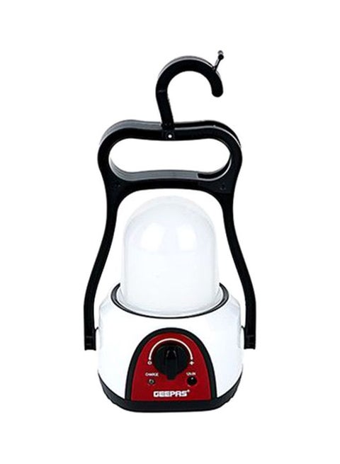 Rechargeable LED Lantern With Handle White/Red/Black 11.6x11.8x21cm