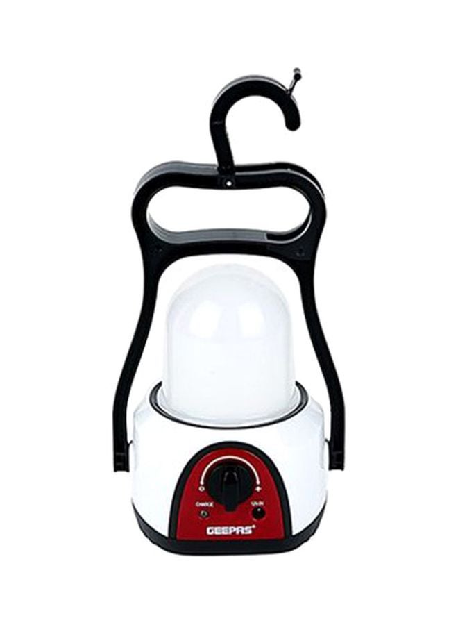 GEEPAS Rechargeable LED Lantern With Handle White/Red/Black 11.6x11.8x21cm  - Image 1