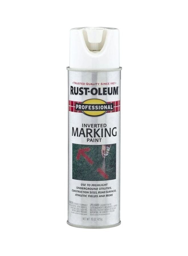 RUST-OLEUM Professional Inverted Marking Paint Spray White 425grams