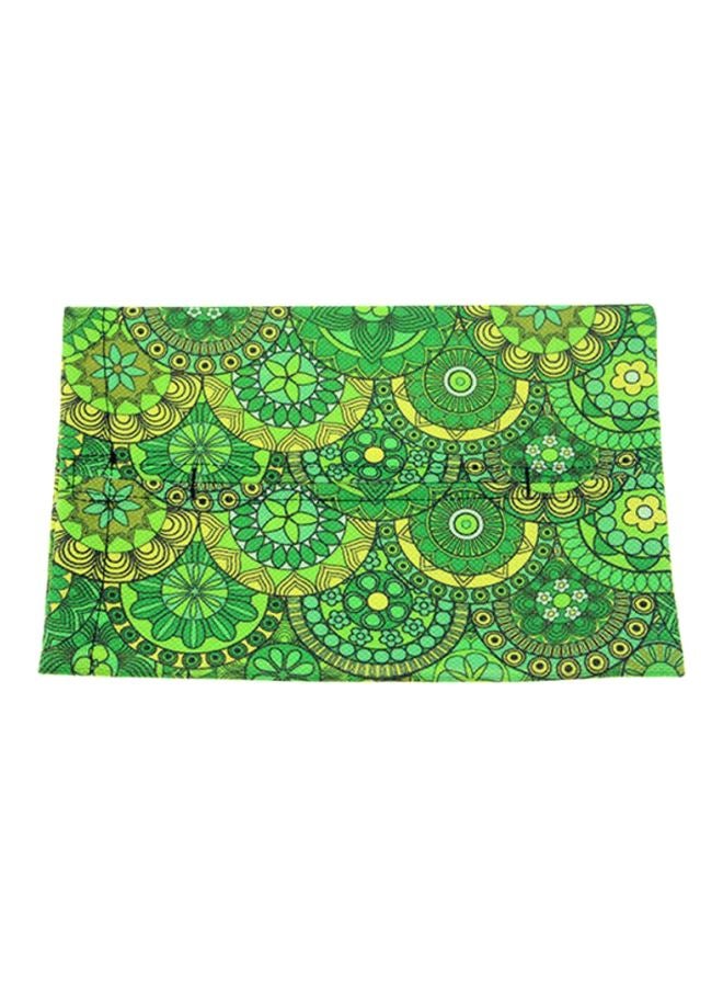 Sharpdo Printed Design Tissue Storage Box Green 25.5x17.5cm - Image 1