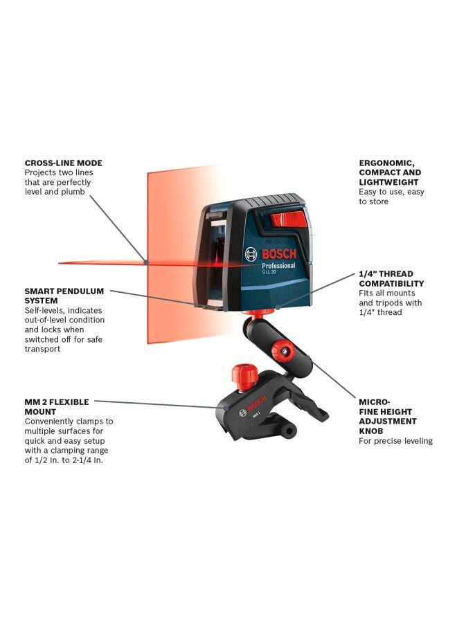 BOSCH Self-Leveling Cross-Line Laser Blue/Black/Red  - Image 2