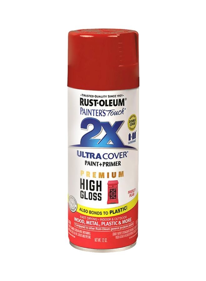 RUST-OLEUM Painter's Touch 2X Ultra Cover Paint+Primer Spray Prickly Pear Red 340grams