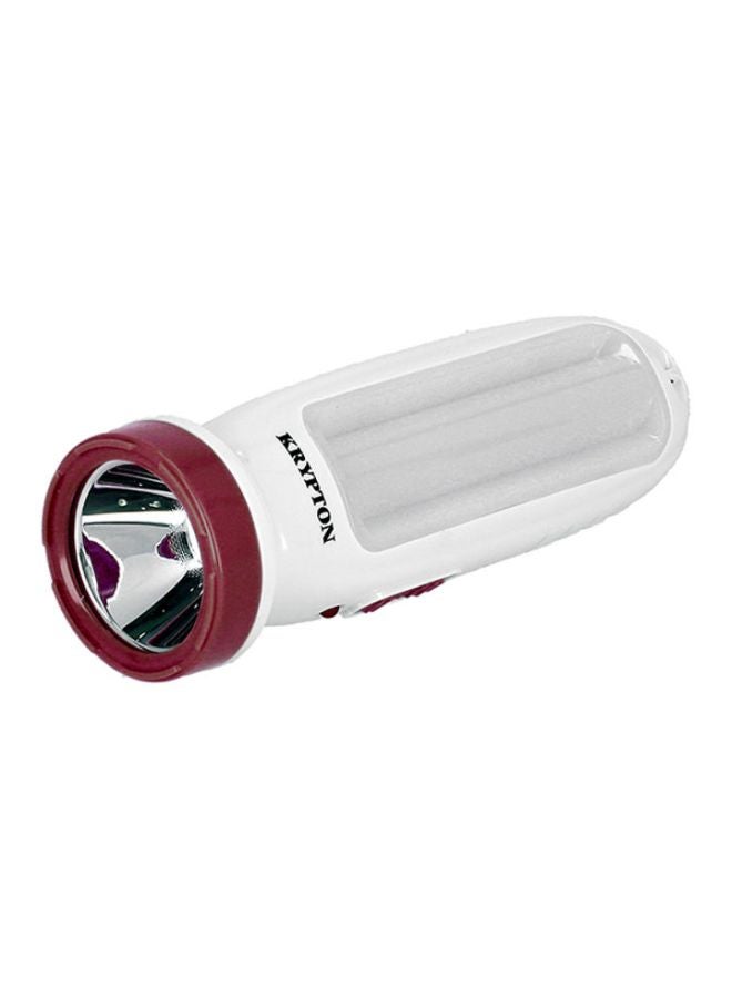 KRYPTON Rechargeable LED Flashlight White/Red  - Image 1