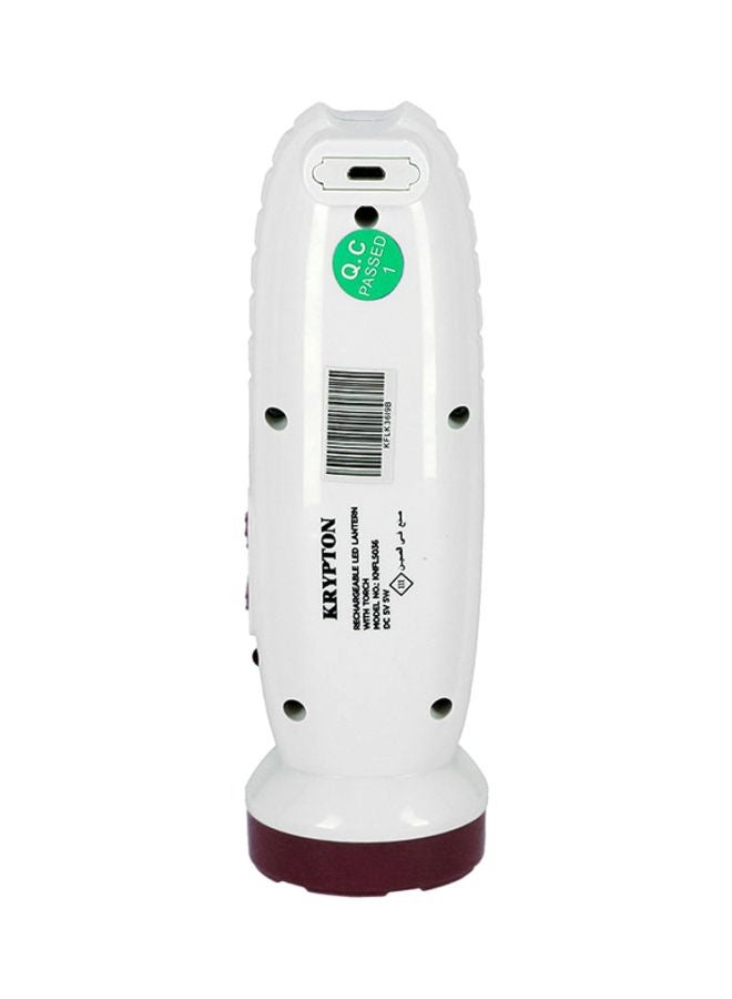 KRYPTON Rechargeable LED Flashlight White/Red  - Image 3