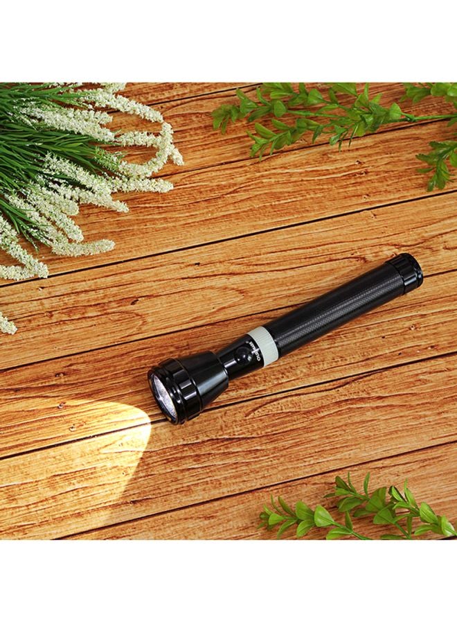 3Piece Battery Powered LED Flashlight Torch Set Black