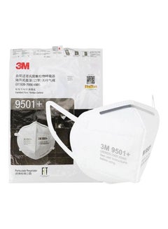 3M 9501+ KN95 Protective Disposable Face Mask White 22x11cm  - Image 1