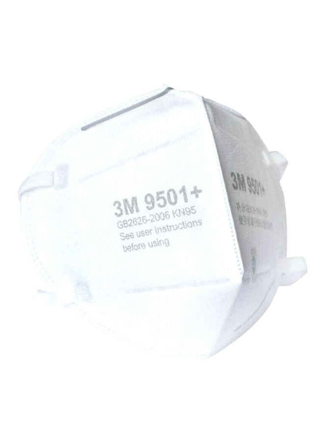ثري ام 9501+ KN95 Protective Disposable Face Mask White 22x11cm  - Image 2