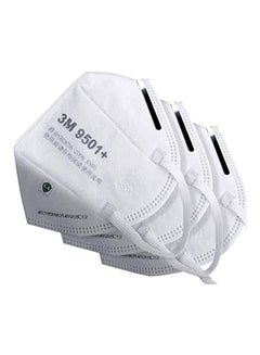 3M 9501+ KN95 Protective Disposable Face Mask White 22x11cm  - Image 4