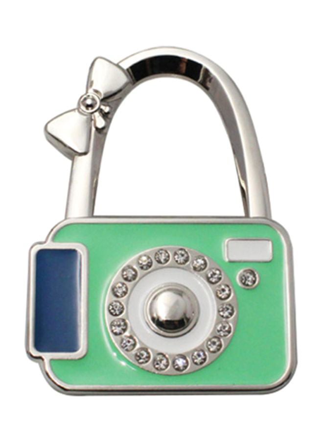 شاربدو علّاقة حائط على شكل كاميرا أخضر/أزرق/ فضي 7.7x5.7سم - Image 1