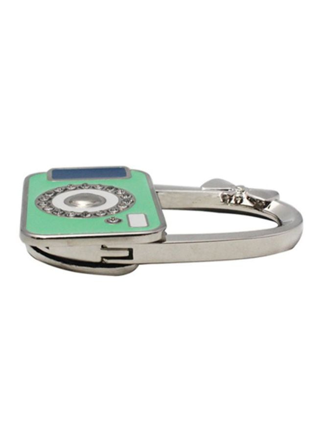 شاربدو علّاقة حائط على شكل كاميرا أخضر/أزرق/ فضي 7.7x5.7سم - Image 2