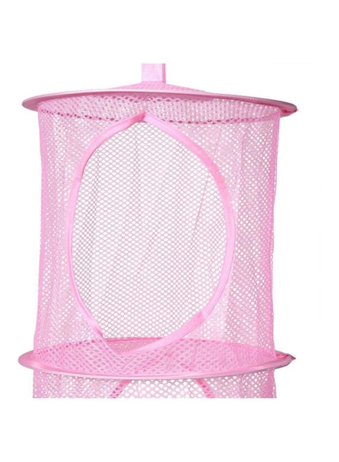 Beauenty High Quality DIY 3-Layer Hanging Storage Net Pink 75x27cm - Image 2