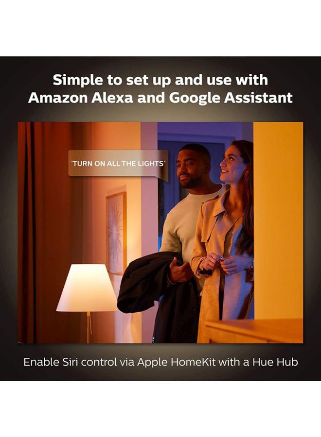 Philips - PHILIPS Hue White and Colour Ambiance Starter Kit + 1 White and Colour Ambiance Bulb BUNDLE PACK White 21x21x11.6cm - Image 1