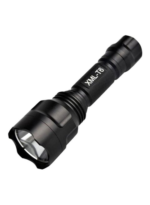 5000Lm C8 XM-L T6 LED 18650 Flashlight 5 Mode Torch Tactical Light Lamp Black 145x45x28mm