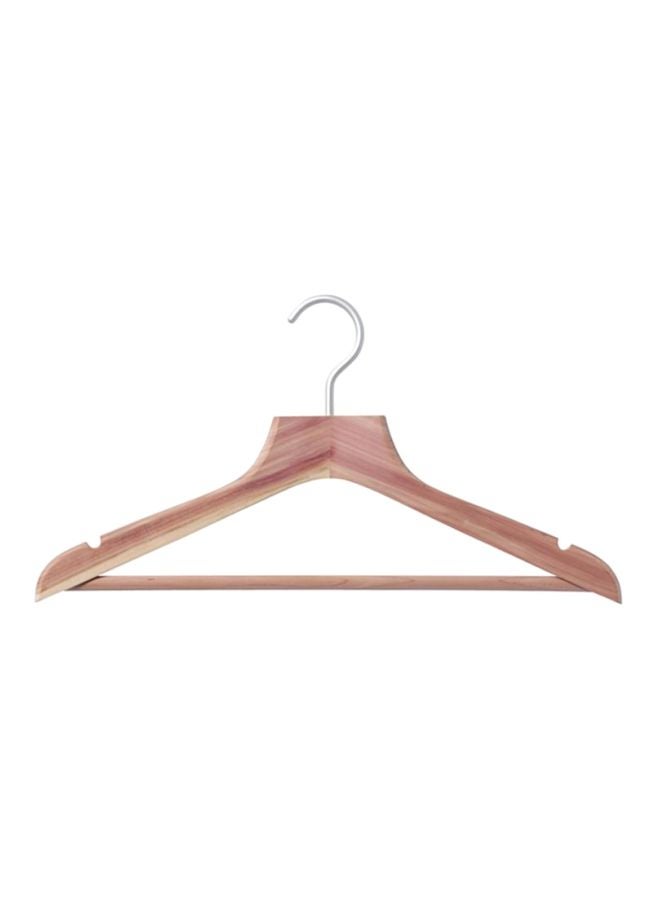 MUJI 3-Piece Thin Hanger Set Brown 41x22.5x1.7cm