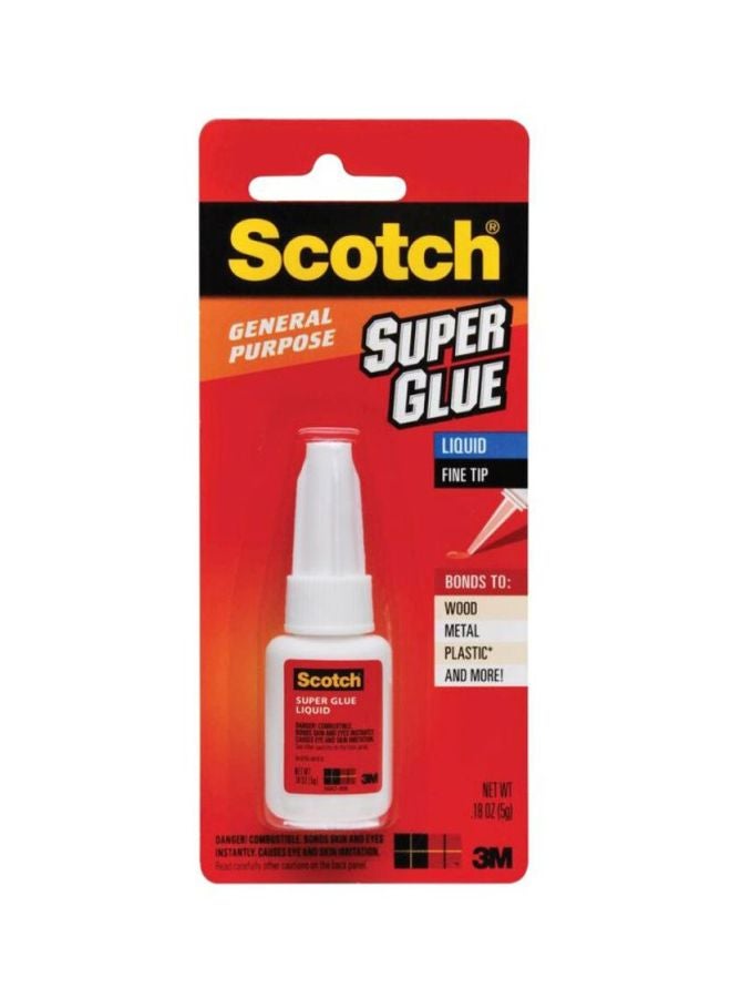 3M - Scotch General Purpose Liquid Super Glue With Precision Applicator Clear 5grams - Image 1