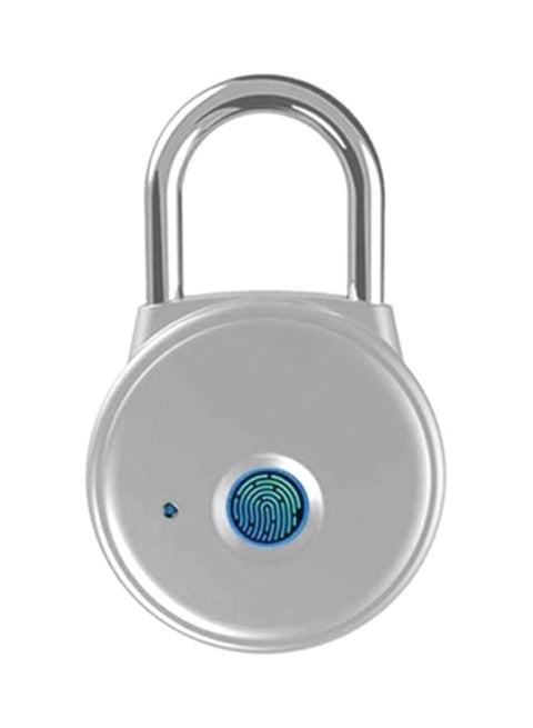 Fingerprint Bluetooth Smart Padlock Silver