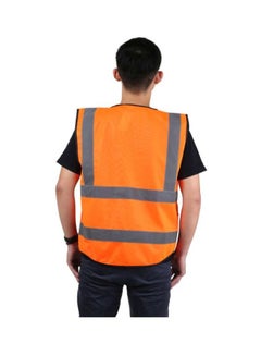 3M Reflective Safety Vest Fluorescent Orange/Grey  - Image 2