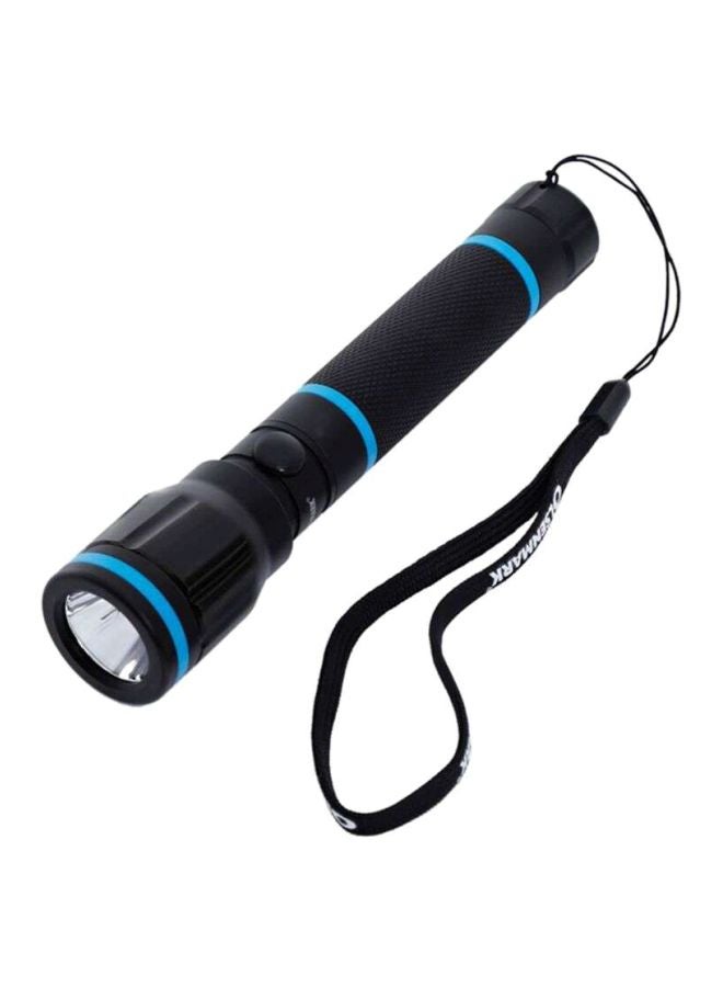 Olsenmark Rechargeable LED Flashlight Black/Blue 152mm  - Image 1