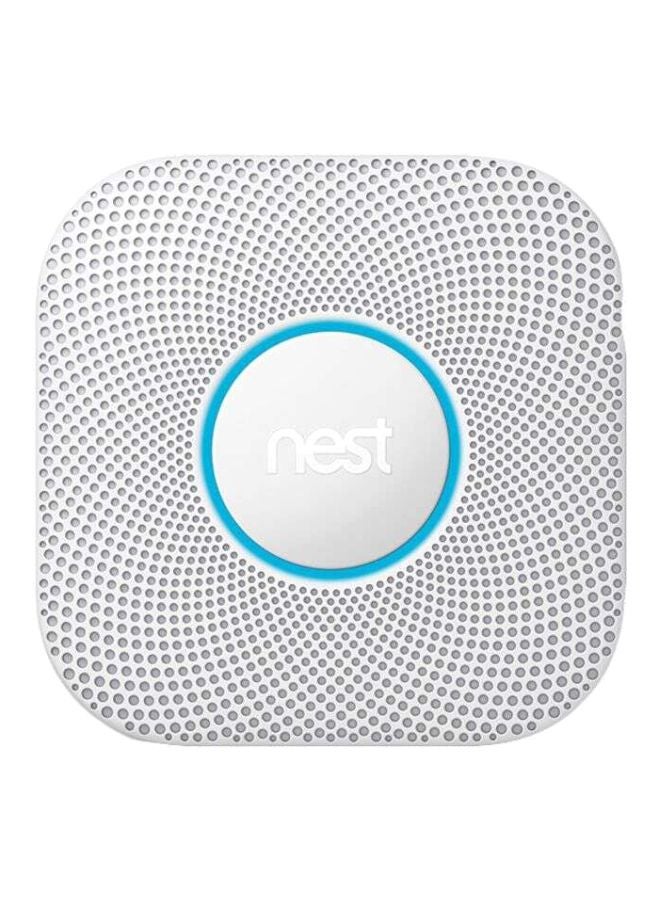 Nest 2Nd Generation Smoke and Carbon Monoxide Alarm White 5.3x1.5x5.3inch  - Image 1