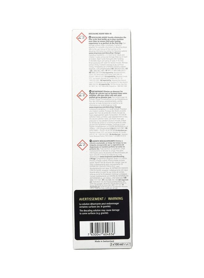 Nespresso 2-Piece Nespresso Descaling Solution White/Black 100ml  - Image 3
