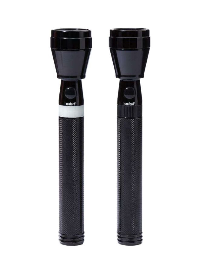 Sanford 2-Piece Rechargeable LED Search Light Set Black  - Image 1