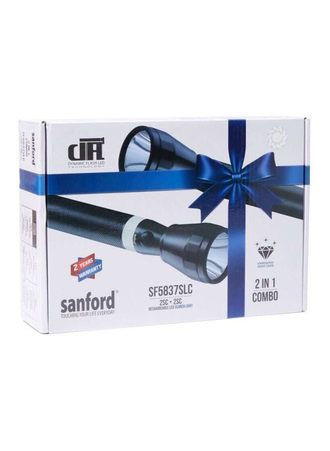 Sanford 2-Piece Rechargeable LED Search Light Set Black  - Image 4