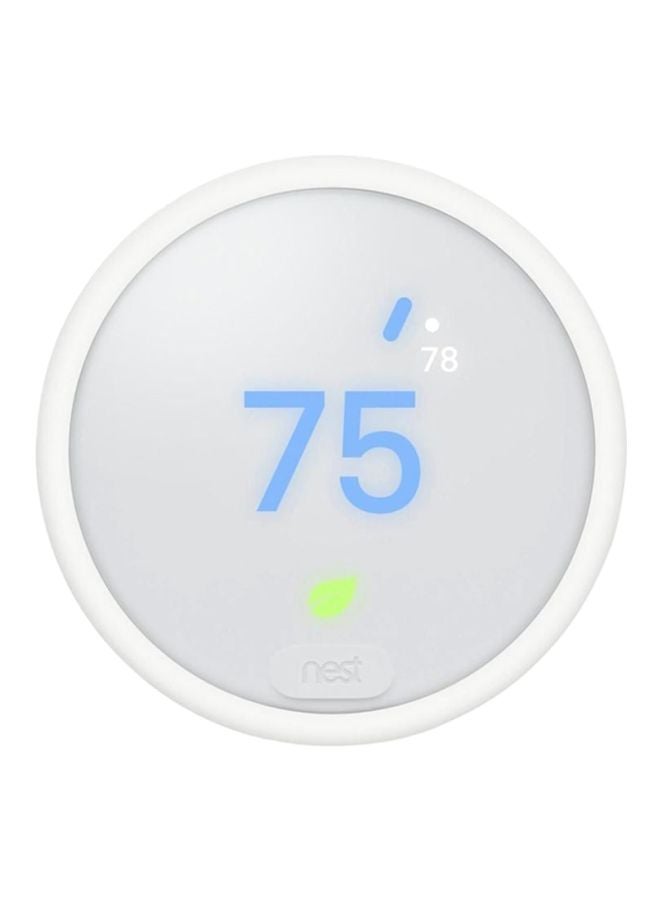 Nest Round Thermostat E White 6.5 x 4.9 x 2.3inch  - Image 1