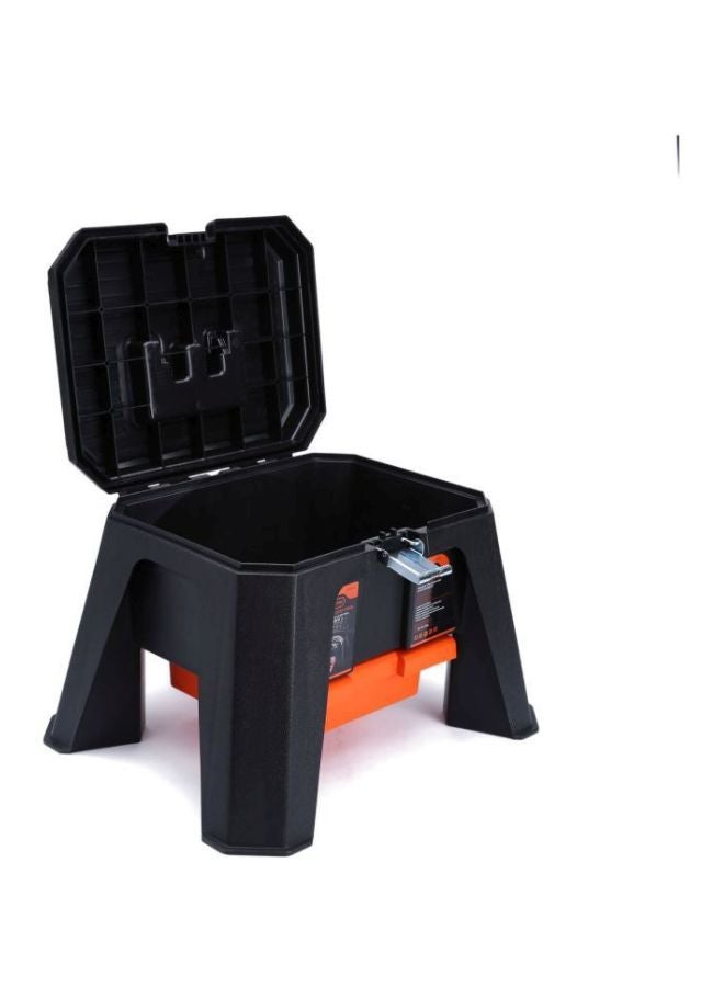 تاكتيكس خطوة مقعد التخزين أسود /برتقالي. 45.72x45.72x22.86 cmسم - Image 3