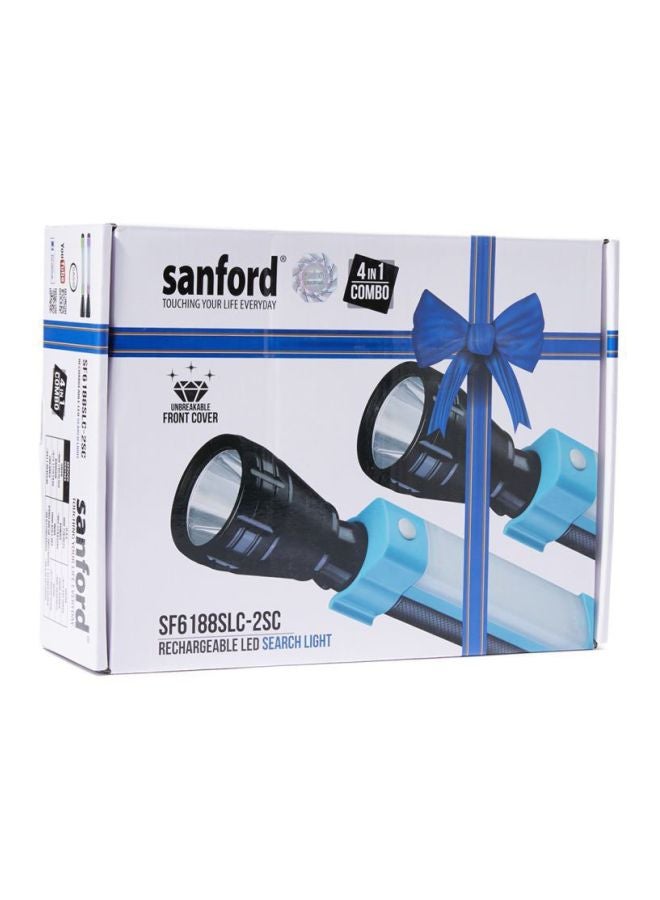 Sanford 2-Piece Rechargeable LED Search Light Set Black/Blue/Green  - Image 4