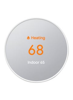 Nest Energy Star Certified Modern Designed Programmable WiFi Smart Thermostat For Home Snow 3.3 x 3.3 x 1.07inch  - Image 1