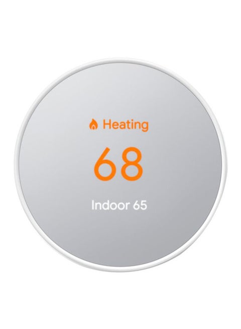 Energy Star Certified Modern Designed Programmable WiFi Smart Thermostat For Home Snow 3.3 x 3.3 x 1.07inch