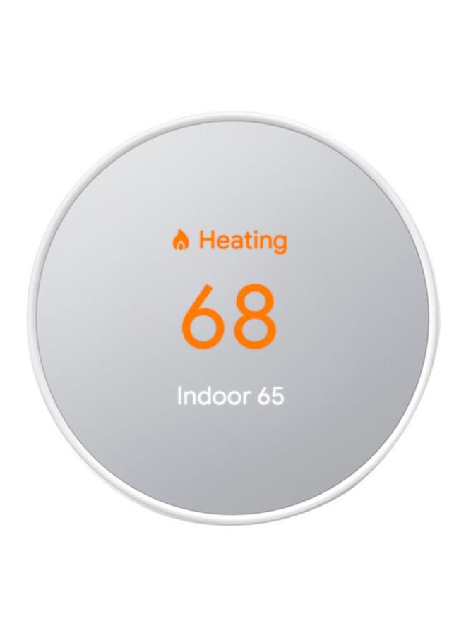 Nest - Energy Star Certified Modern Designed Programmable WiFi Smart Thermostat For Home Snow 3.3 x 3.3 x 1.07inch - Image 1