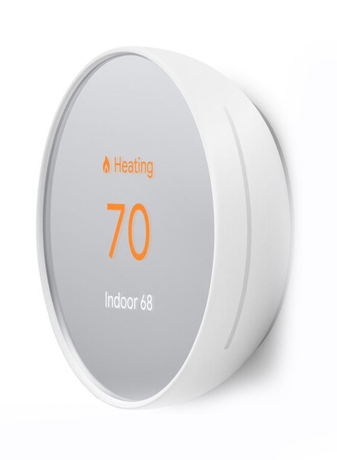 Nest - Energy Star Certified Modern Designed Programmable WiFi Smart Thermostat For Home Snow 3.3 x 3.3 x 1.07inch - Image 1