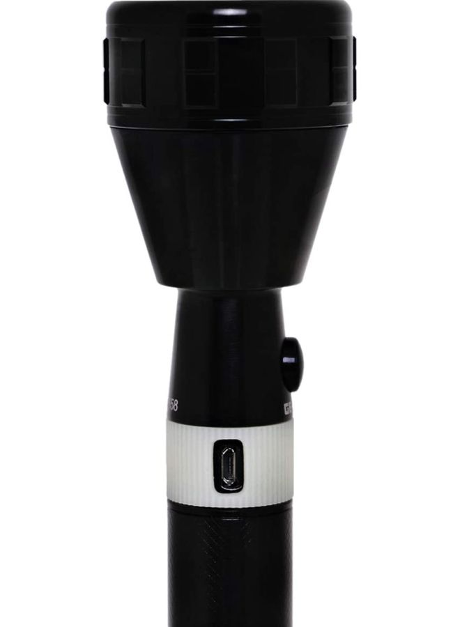 GEEPAS - 3-Piece Rechargeable LED Flashlight Set Black/White - Image 1
