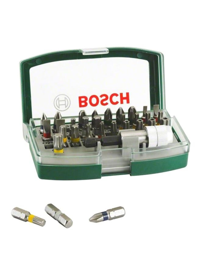 BOSCH 32-Piece Screwdriver Bit Set Silver - Image 1