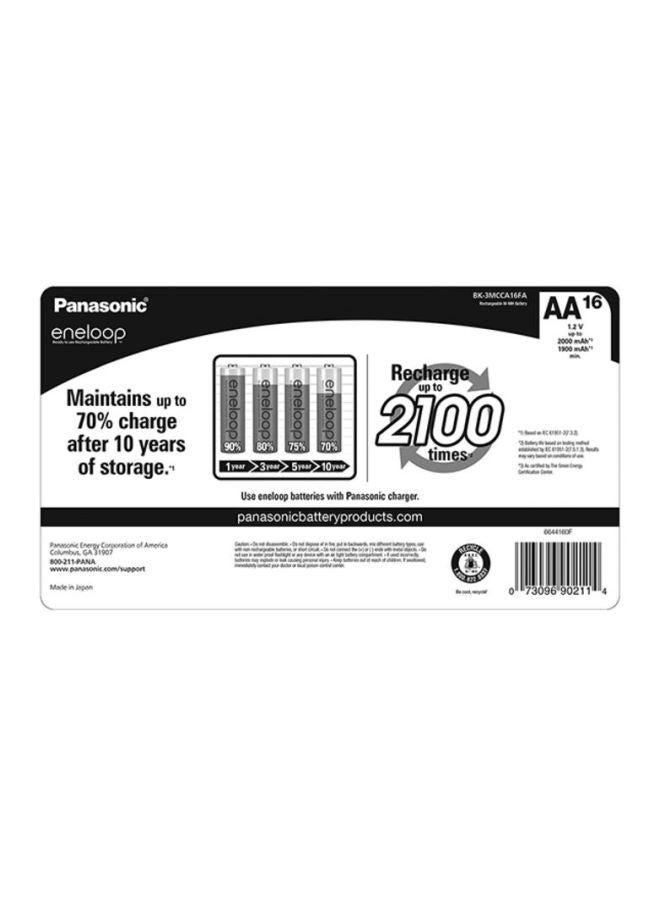 Panasonic Pack Of 16 AA Rechargeable Batteries White - Image 2