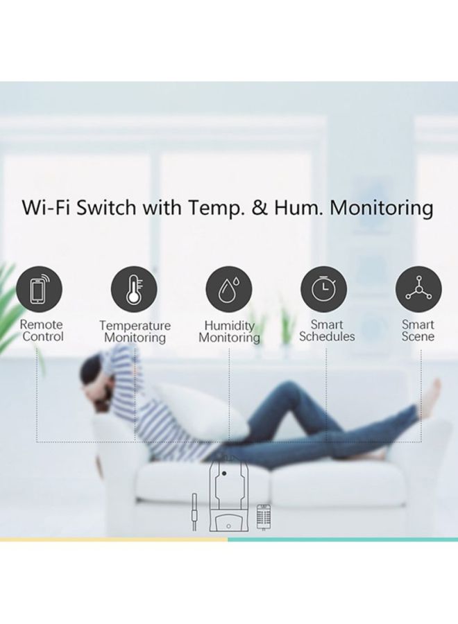 SONOFF 2-Piece Wireless Home Automation Kit With Cable White/Black 11.4x5.1x3.2cm - Image 4